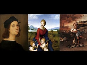 Video mostra Raffaello Sanzio dipinti dal 1499 al 1520 Rinascimento Italiano