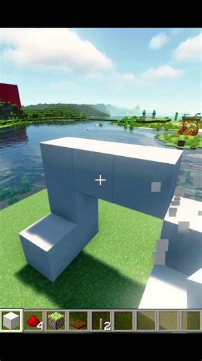 I Built a Secret Sliding Door in Minecraft 🤯#shorts