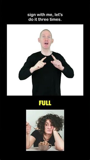 ❤️ How to sign FULL in ASL.