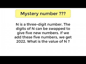 Can you solve for the mystery number?