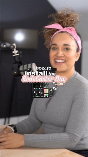 How to install the RodeCaster Duo Podcast Kit 🎙️🎙️#videopodcast