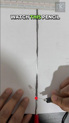 I Made a Resistor Using a Pencil ✏️ 🤯 #electronics #engineering #diy #circuit #tech #learning