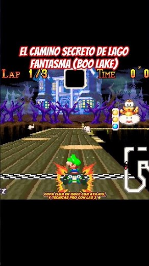 The Secret Path of Boo Lake (Phantom Lake) Mario Kart Super Circuit GBA Gameplay Walkthrough