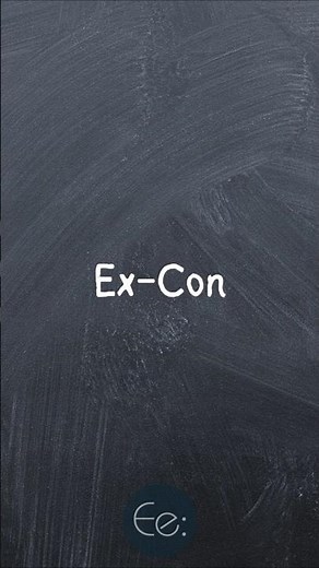 Ex-Con 🔓 What Does It Mean? #english #words #explained #phrases #expression #meaning #esl #tips