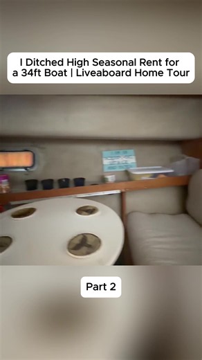 I Ditched High Seasonal Rent for a 34ft Boat Liveaboard Home Tour