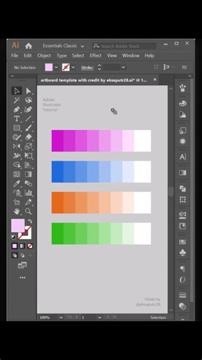 Part 81 | Adobe Illustrator Tutorial | Tips for Creating Gradient Color Palettes