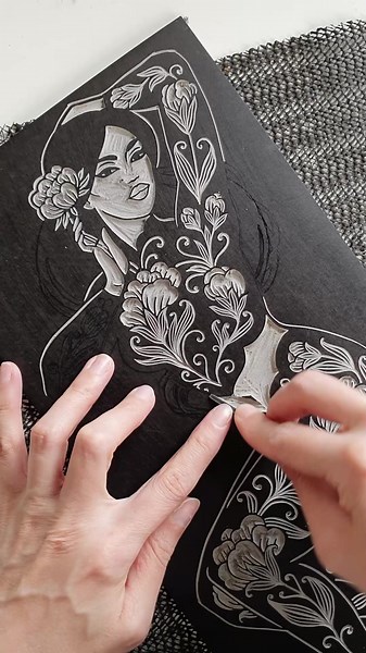 Linocut and Relief Printing Process