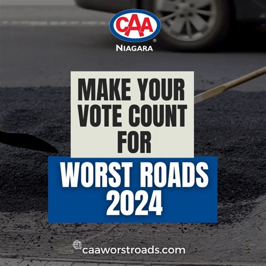 Last chance to speak up! April 19 is the final day to cast your vote for the #CAAWorstRoads campaign. Cast your vote today at caaworstroads.com . But until those bumpy roads get the TLC they deserve, safety comes first for both you and your vehicle! Navigate potholes like a champ and keep your ride in prime condition with our expert tips.  Check them out now at https://blog.caaniagara.ca/worstroads2024 | CAA Niagara | Facebook