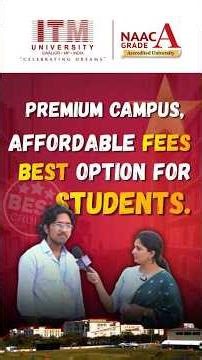 ITM University Gwalior #TeluguOne #ITMUniversity #ITMGwalior #TopRankedUniversity #StartupIndia