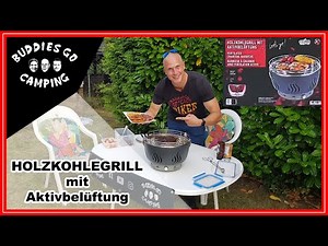 Grillmeister ( Lidl ) ❗ - Holzkohlegrill mit Aktivbelüftung - Test und Fazit | Camping Gadget