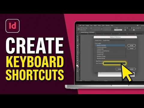 How to Create Keyboard Shortcuts in Adobe InDesign 2026 (InDesign Tutorial)