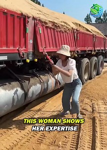 57K views · 211 reactions | Woman Unloading Sand from Truck | Trend Rush | Facebook