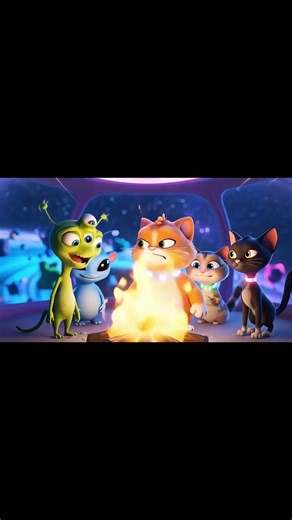 "Space Cats And Aliens Cracking Jokes" #comedy #funny #fun #cat #cats #shorts #cute #meme #memes #ai