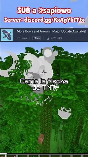 MOD de FLECHAS Y ARCOS en MINECRAFT ? 🏹🏹 #minecraft #maicraf #memes #alexmc #maicra #mc #mods
