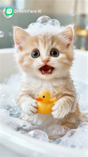 Watch this adorable kitten learn to talk, powered by DreamFace Pet Lip-Sync. #Dreamface #cutekitty #kitty #cat #cattalk | DreamFace