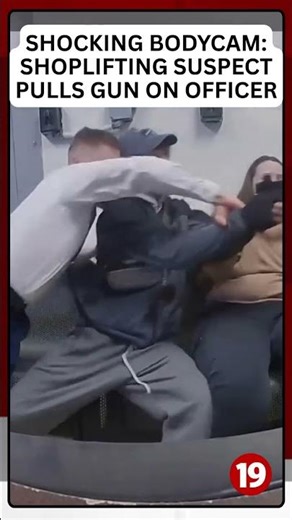 Shocking bodycam: Shoplifting suspect pulls gun on officer