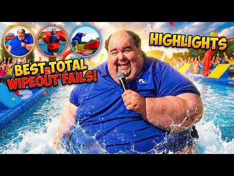 BEST TOTAL WIPEOUT FAILS HIGHLIGHTS (FUNNY COMEDY AI SKIT)