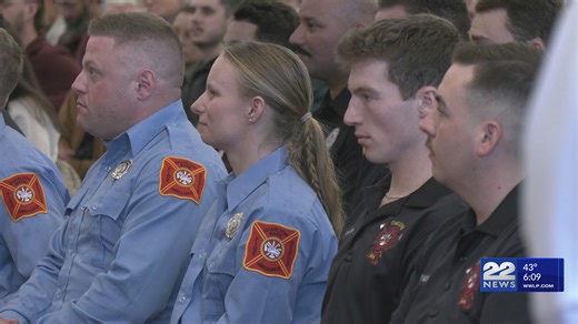 Dozens of local firefighters graduate from the Massachusetts Firefighting Academy