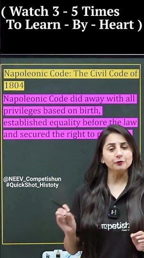 What is The Napoleonic Code |10th History |Chap.- Rise Of Nationalism In Europe |#neev#history