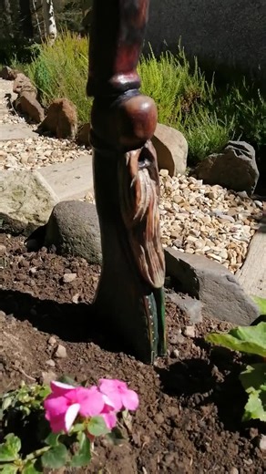 Wood Spirit Wizard / Gnome Garden Wood Carving - Etsy