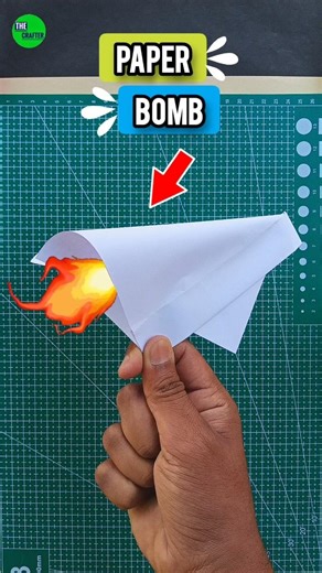 How to make the paper bo*b💣 , homemade origami explosion paper bomb , paper popper 🎉 , #shorts