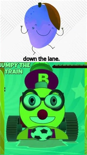 Bumpy The Train on a Fruit Ride - Nursery Rhymes for Kids #ytshorts #Bumpythetrain #youtubeshorts