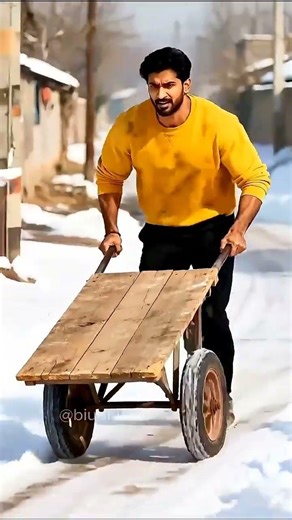 The man constructed a magnificent ice castle for her ❄️💕