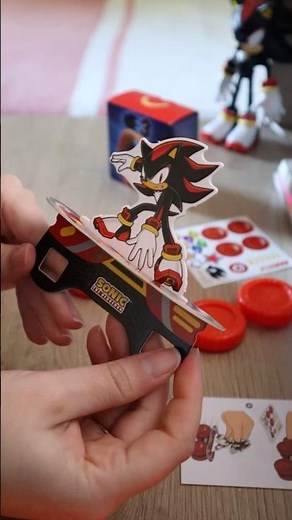 Let's unbox Shadow the Hedgehog Hoverboard from McDonald's 💥 #shorts #shadow #mcdonalds #sonic #fyp