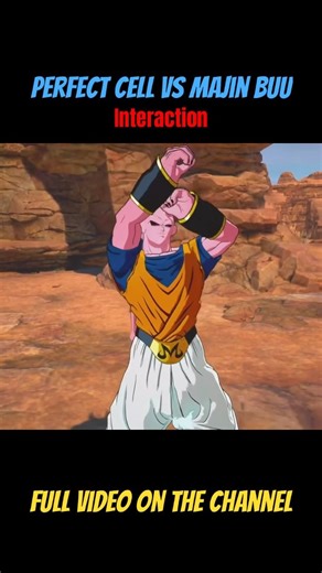 Perfect Cell vs Majin Buu Interaction #dragonballsparkingzero