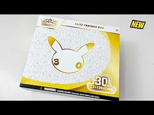 "NEW" Opening Pokemon 30th Anniversary Celebration Elite Trainer Box