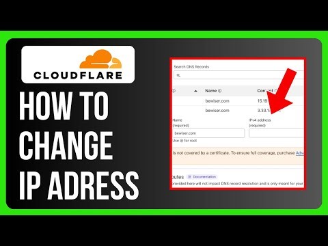 How to Change IP in Cloudflare