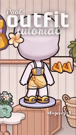 POOL OUTFIT TUTORIAL ✨•AVATAR WORLD #avatarstory #avatarworld #pazu