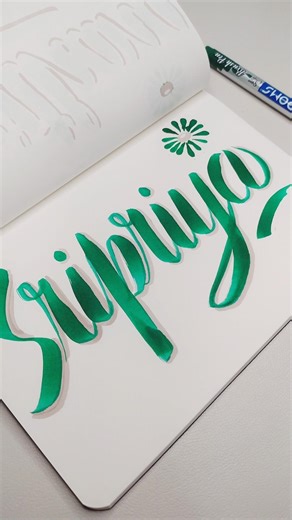 Writing Subscriber Name in Calligraphy ✨ Comment Your Name #shortsfeed #handwriting #calligraphy