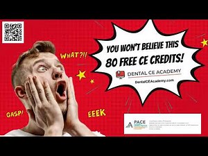 Dental CE Academy. Earn 80 free dental CE credits. Evidence based continuing dental education.