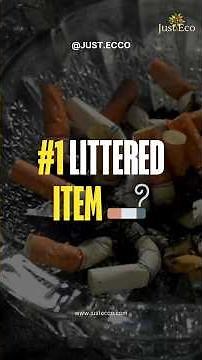 Cigarette Butts Are the Most Littered Item on Earth #cigarettebutt #environment