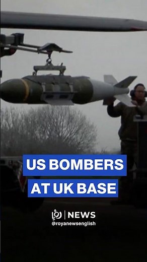 US B-1B Lancer bombers armed with JDAMs at RAF Fairford for Iran strikes