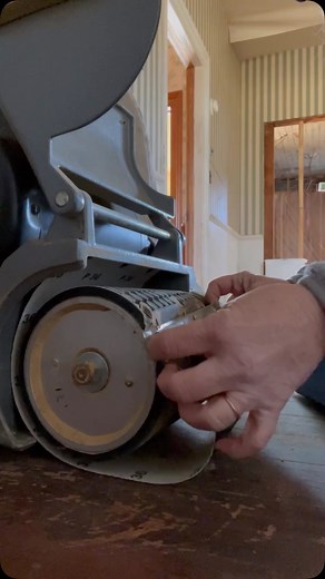 Changing Sandpaper on floor sander tutorial; P A T I E N C E. #poplarcamp #farmhouserestoration #victorianfarmhouse #1900house # #homerestoration #historicrestoration #newrivervalley #austinvilleva #oldhouserenovation #oldhouserestoration #oldhousecommunity #oldhouselife #wythecounty #floorsanding #floorsander #girlscandoanything #girlscandoeverything Would you refinish your own floors? | Nancy Lucas