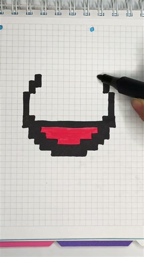 Pixel Venom 🖤 Easy Grid Drawing | Pixel Art