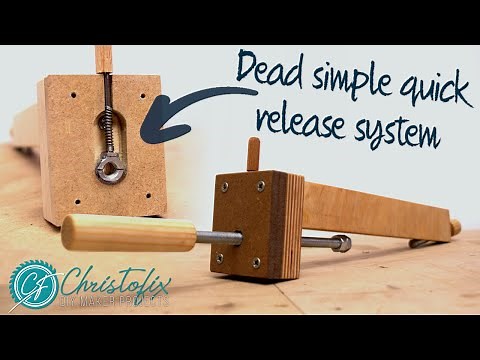 Pocket hole clamp with quick release system I have never seen before