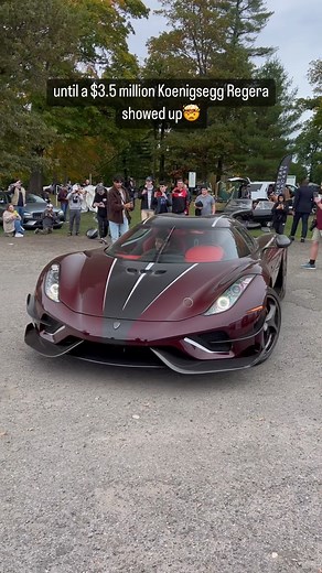 Have you seen a Koenigsegg Regera in person before?🔥 Only 80 cars were made and this one has a Candy Apple Red exposed carbon fiber body! #Koenigsegg #Regera #Hypercar #Supercars #CarShow #Connecticut | Supercar Heather