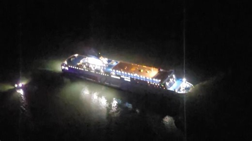 South Korean ferry with almost 270 people onboard runs aground off west coast