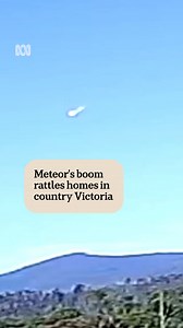 The sky over Gippsland on Sunday afternoon was host to a brief flash — a meteor burning through the atmosphere. People across the region have reported homes being rattled by its boom. If you saw or heard it, let us know in the comments ⬇️⬇️⬇️ Personalise your news and stay in the know with the ABC NEWS app: https://ab.co/abcnewsapp #ABCNewsVic | ABC Melbourne