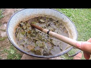 Diópác készítése lépésről lépésre, hajópadló konzerválásához.