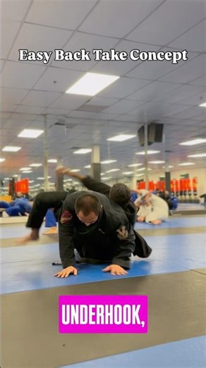 One Simple Concept To Take The Back From Open Guard - Live Example #bjj #backtake #openguard