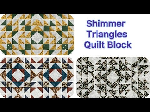 Shimmer Triangles I Upcycled My Fabric Scraps into a Stunning Quilt Block in No Time