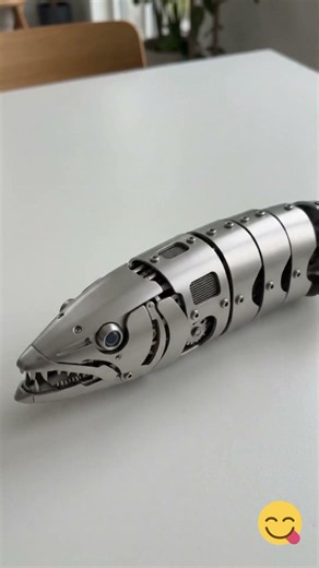 Mechanical Barracuda Transforms From Tiny Pocket Device 🤯⚙️ #shorts