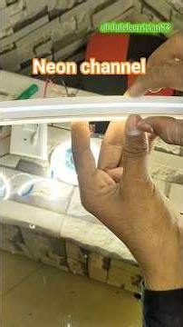 ⚡ Neon Channel Kaise Lagate Hain? | Trending Neon Light Installation & Connection 🔧💡#electrical