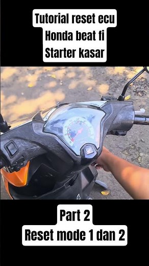 tutorial reset ecu honda beat fi #part2