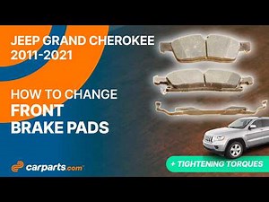 How to replace the Front Brake Pads 2011 - 2021 Jeep Grand Cherokee 🚗