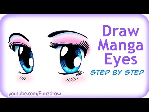 How to Draw Easy - Manga Eyes | Fun2draw Online Anime Tutorials